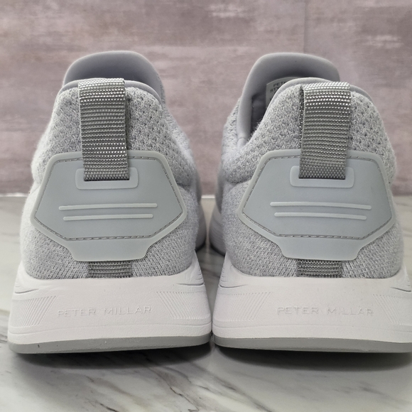 Peter Millar Light Gray Knit Sneakers - Picture 5 of 8